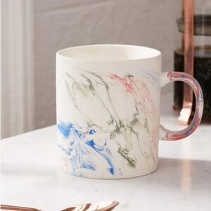 Urban Outfitters Rainbow Marble Mug